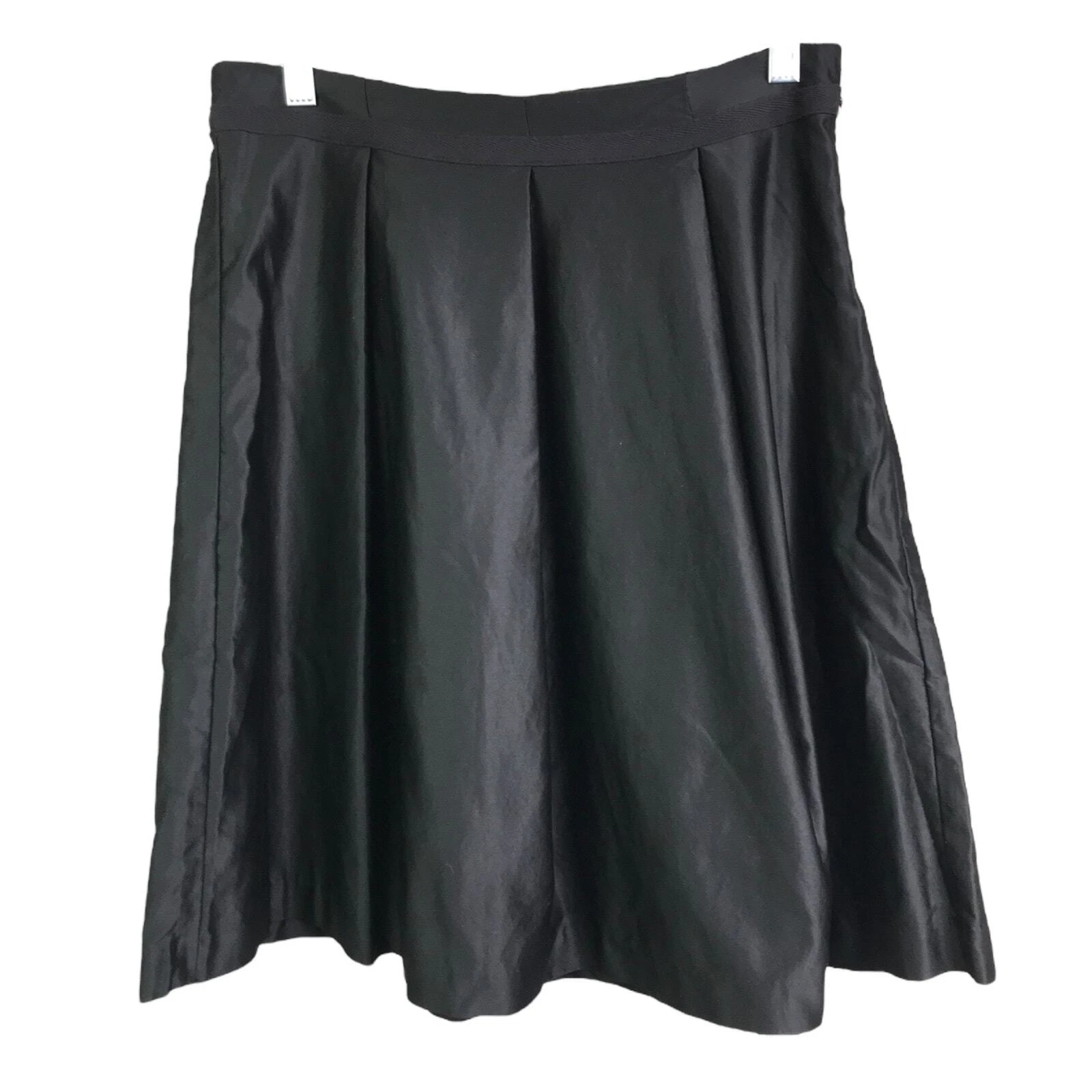 Mossimo Skirt Womens Size 2 Black Pleated Waistband Ribbon Side Zip NWT