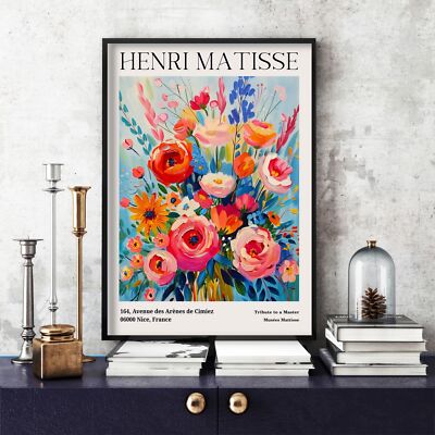 Henri Matisse Druck, Henri Matisse Ausstellungsposter, buntes Wandbild (20c)
