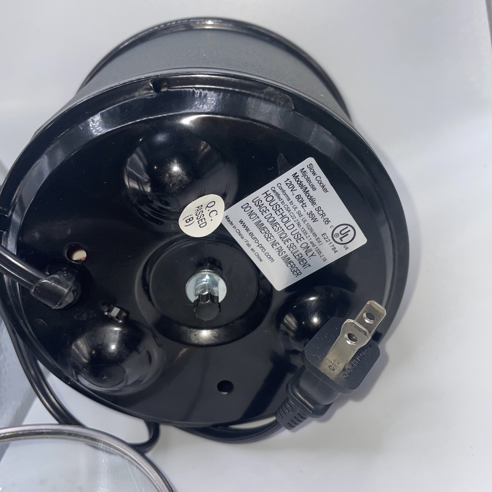 Ninja Slow Cooker SCR05 Black with Glass Lid 35 Watt Cook for One