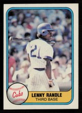1981 Fleer Lenny Randle #301 Chicago Cubs Baseball Card