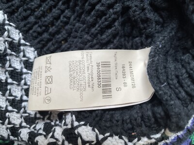 MSGM Cotton Ruffle Shoulder Made in Italy Sweater Size S | eBay