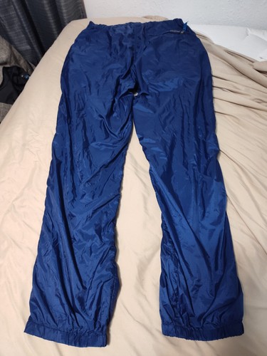 PATAGONIA VINTAGE Nylon Full Side Zip Snow Ski Pants Blue Size XL 83171 Winter - Picture 2 of 9