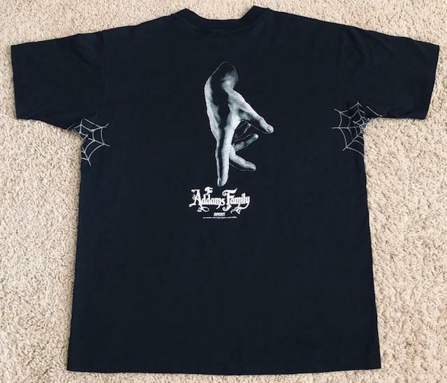 Vintage 1991 Addams Family Movie Thing RARE Men's Black T-Shirt