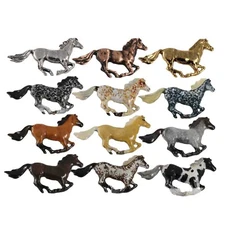 Horse Pin, Horse Magnet, Running Galloping Horse, Equestrian, M132, 1.75 Inches