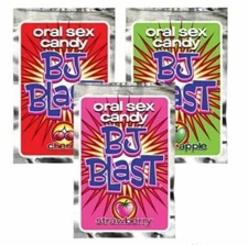 BJ Blast Oral Sex Flavored Pop Rocks Adult Foreplay Fun Candy