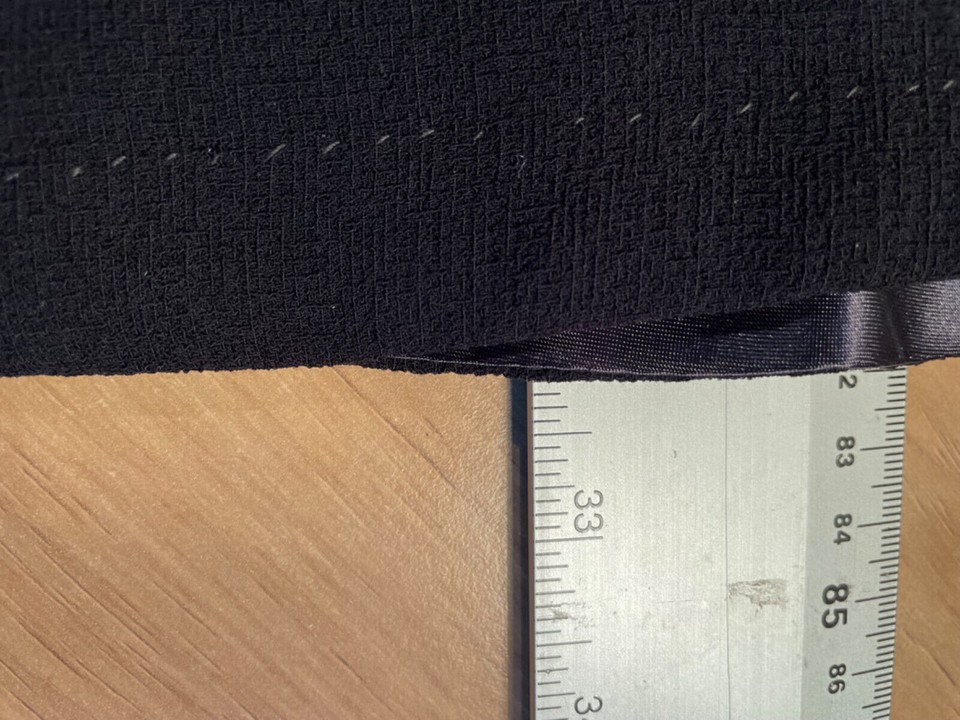 SKIRT SIZE 10 PENCIL ALINE MIDI LENGTH TAILORED BLACK ALEX & CO WOMENS