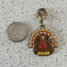 Petco Pet Supplies Thanksgiving Turkey Dog Tag Charm #47356