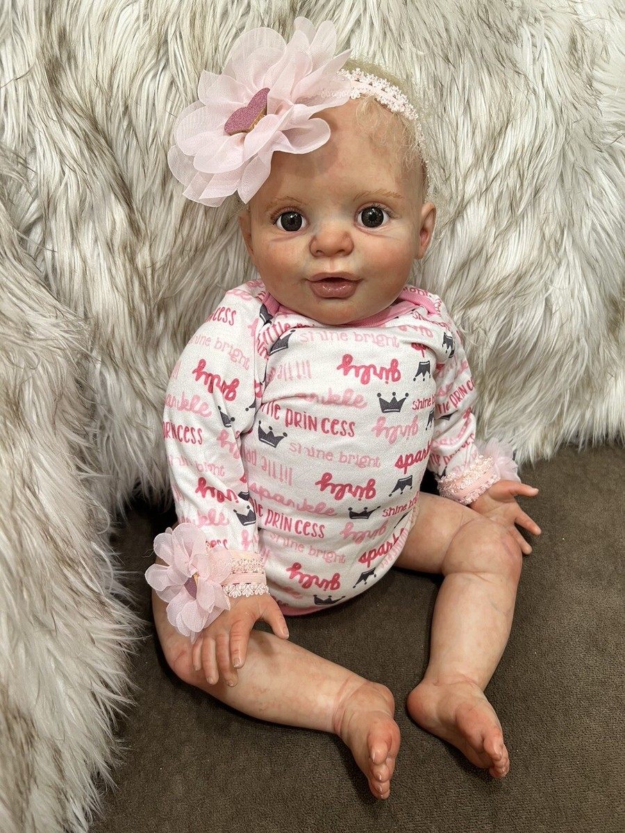 20 in Candy by Bountiful Baby OOAK Reborn Doll with Curly Blonde