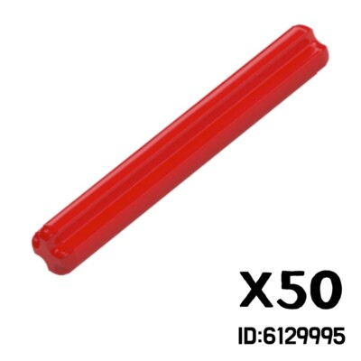 LEGO X50 TECHNIC CROSS AXLE 4M RED COLOR 6129995 3705