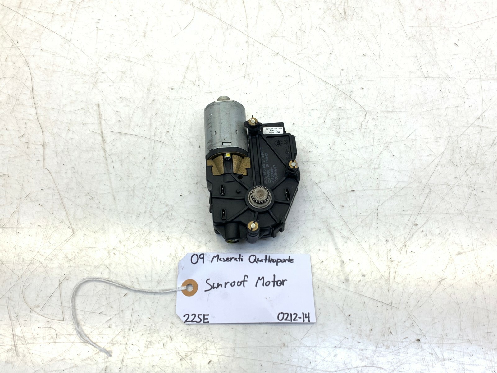 08 09 10 11 12 MASERATI QUATTROPORTE SUNROOF MOTOR OEM WR09-010-AG