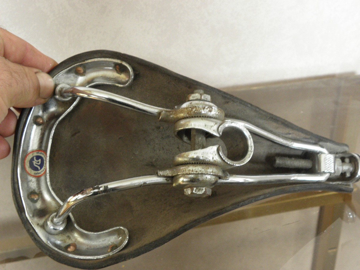 Selle IDEALE TB 88 Spéciale Compétition - Cuir Marron - Vélo Cyclotourisme - France
