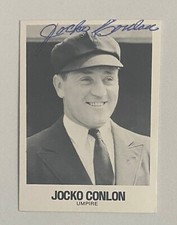Jocko Conlan Signed 1979 TCMA #87 JSA LOA Umpire HOF AUTO 