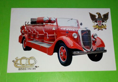 pocket calendar Fireman car, Fireman. Portugal 2012