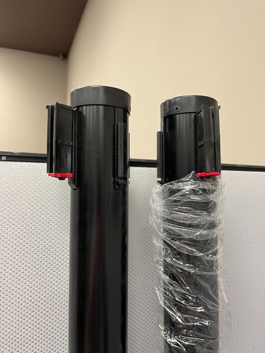 Adjusta-Tape Crowd Control Posts, 2/Box, Black, 11611, 797742116112 - Picture 3 of 5