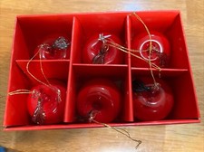 Christmas Apple Ornaments Set Of 6