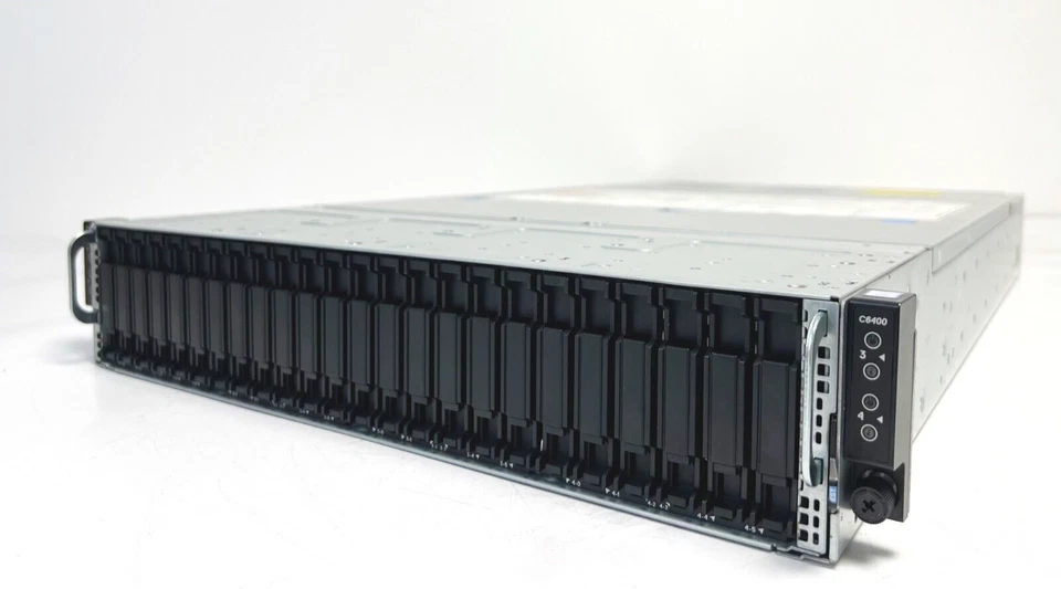 Dell PowerEdge C6400 w/4x C6420 8x Gold 6244 1TB RAM 8x 1.92TB 12G SAS 2U Server - Image 2 of 4