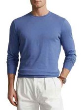  125 Polo by Ralph Lauren Cotton Crewneck Sweater, Blue, XL