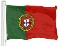 Portugal Portuguese Flag 3x5 Ft National Printed 150D Polyester by G128