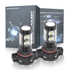 LED Fog Driving Light 2504 6000K White Bulbs