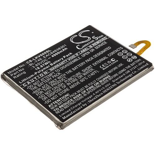 Bateria do LG V60 V60 ThinQ V60 ThinQ 5G BL-T46 4900mAh 3,85V - Zdjęcie 1 z 4