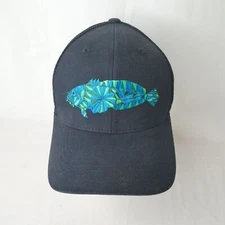 Toadfish Black Trucker Hat Embroidered The Toad Mesh Snapback Blue Green Logo