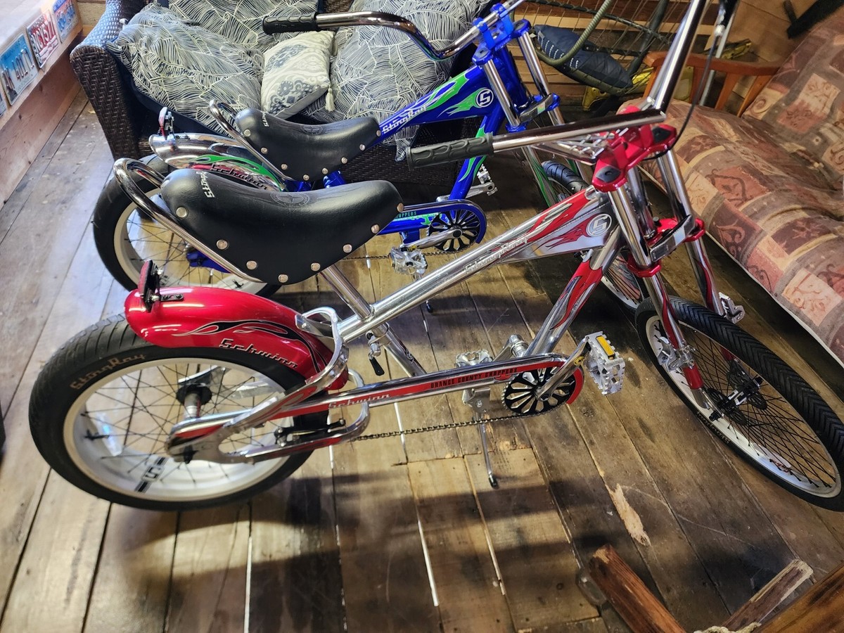 2 -RARE OCC Schwinn Stingray ORANGE COUNTYCHOPPERS BICYCLES
