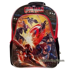 Marvel Captain America Civil War School Backpack 2 Compartments 2 Side Pockets