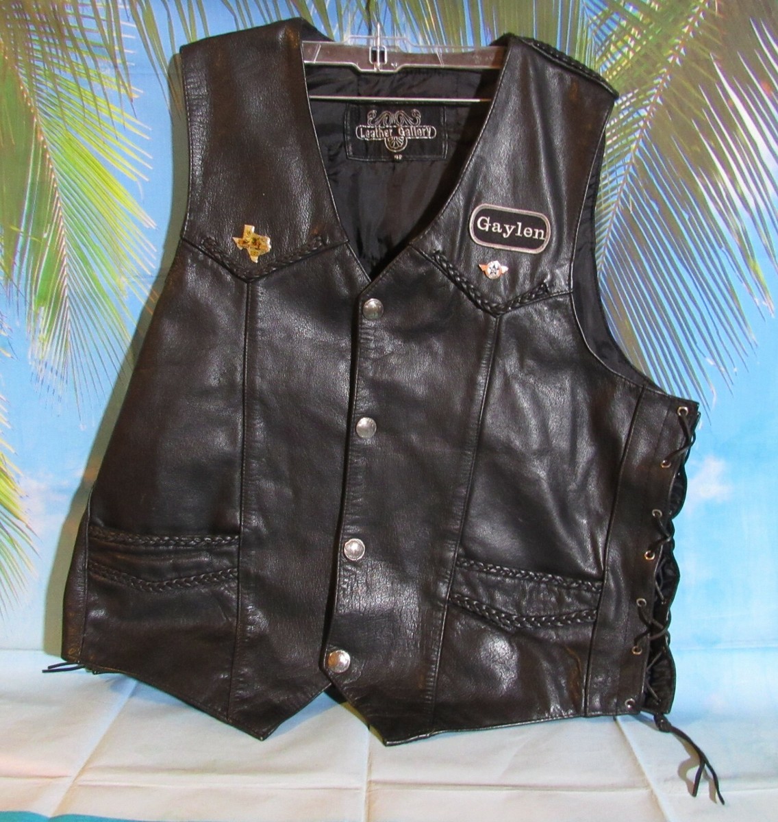 Leather Gallery Harley Davidson Vest Size 48 This Vest has 8
