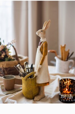 Perfect Rabbit Shaped Decorative Storage Bottle Pen Holder Tool Box ...