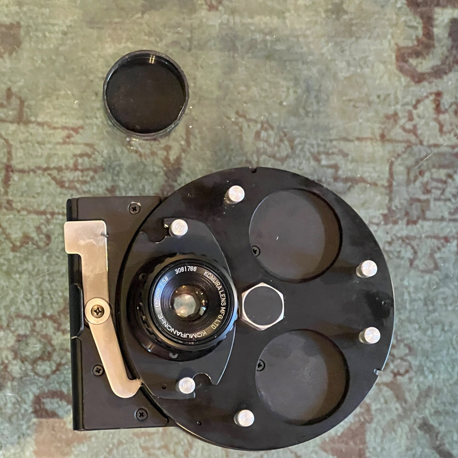 Omega 3-Lens Turret 404-867 With A Komura enlarger lens