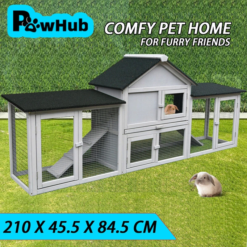 PawHub Double Run Wooden Chicken Coop Rabbit Hutch Bunny Cage eBay
