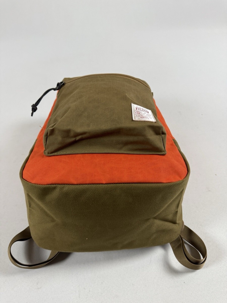 FILSON SURVEYOR 25L BACKPACK DARK TAN/FLAME NWT | eBay