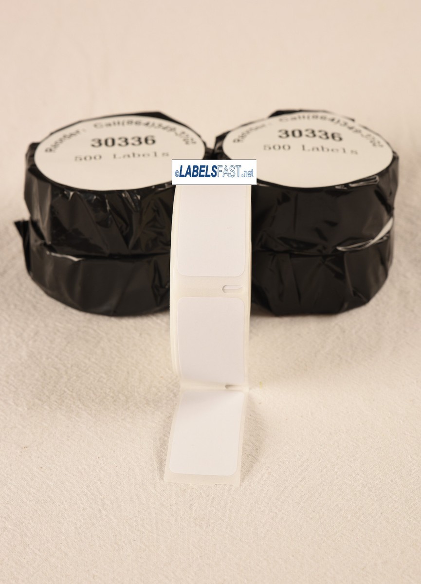 Biadesivo 3 M Etichette Termiche Dirette Dymo 30336 - 2 Rotoli Da 500, Formato 1" X 2-1/8", Bianche Rmx 3363 - Foto 6