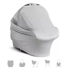 Munchkin Brica XtraGuard 5-in-1 Car Seat Cover and Nursing Cover, Grey, 28x33IN.
