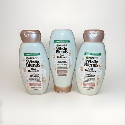 GARNIER WHOLE BLENDS OAT DELICACY SOOTHING 2 SHAMPOO +1 CONDITIONER SENSITIVE