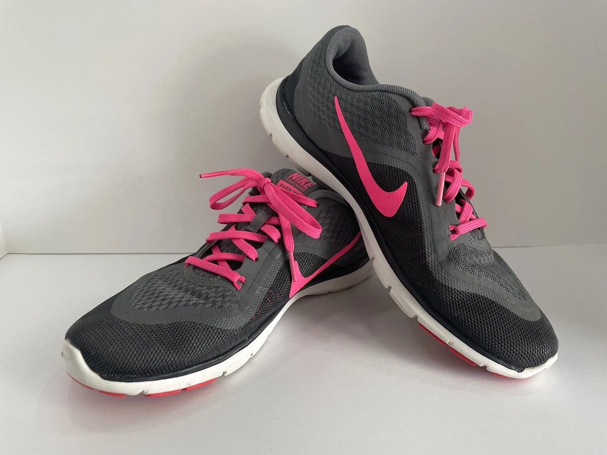 Chaussures de course femme Nike Training Flex TR 6 gris et rose taille 8 5 83121
