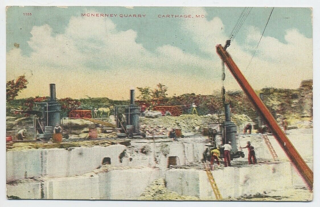 CARTHAGE MO Missouri c1910 McNerney Quarry eBay