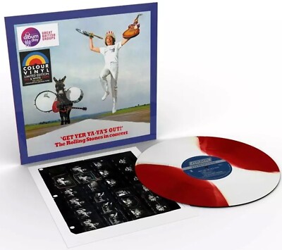 THE ROLLING STONES LP Get Yer Ya-Yas Out RED & WHITE STRIPE VINYL National Album