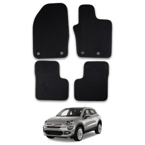 Car Mats for Fiat 500x (2016+) Tailored Fit Carpet Floor Set AntiSlip