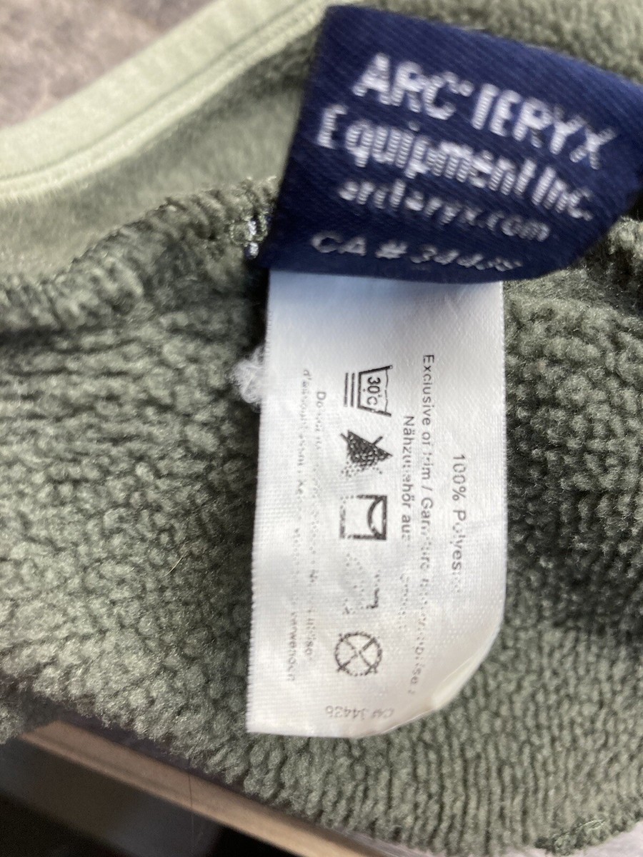 廃盤 arc'teryx polartec beanie Arc'teryx Polartec Zip Pocket Bird Fleece Beanie Hat Green