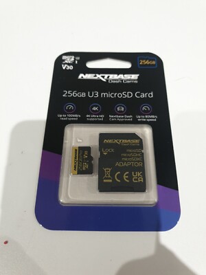 Nextbase 256GB U3 Class 10 Micro SD Speicherkarte 4K Ultra 100mb/s 522GW 622GW Auto