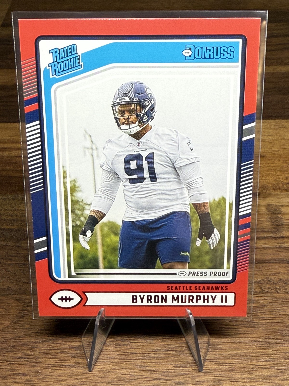 2024 Donruss | Byron Murphy II #321  (RC) | Red Press Proof Red | Seahawks
