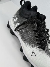 Under Armour Spotlight Franchise 2.0 RM Football Cleats Black White Size 10