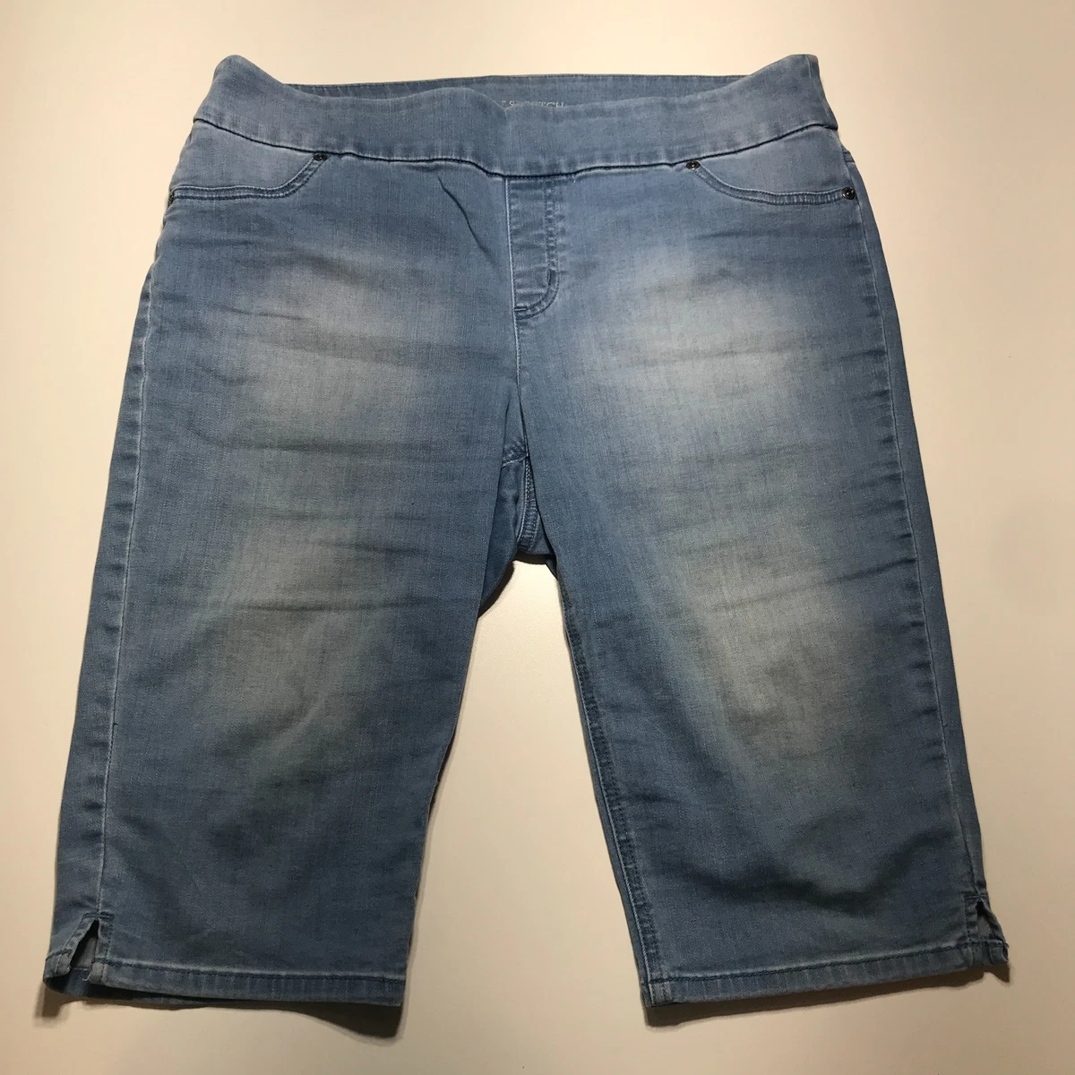 Short Bermuda Femme LA Gear - Polyester Bleu - Taille S - Élastiqué - Occasion TBE