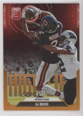 2025 Panini Donruss Elite High Life Orange 144/199 DJ Moore #15 6q5