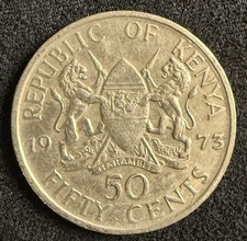 Kenya, 1973 50 Cents - KM#13