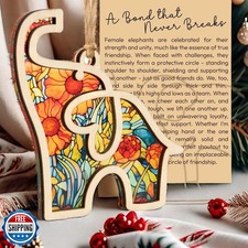 Elephant Gifts for Women Sisterhood Ornament: Unique Christmas True Friendshi