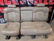 2001-2002 Chevy Silverado Gmc Sierra 2500 3500 Tan Leather Crew Cab Rear Seat