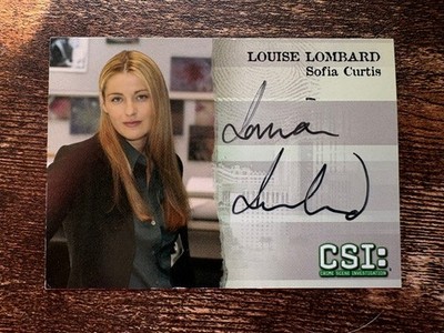 CSI LAS VEGAS LOUISE LOMBARD  AUTOGRAPH CARD CSIV3-A7