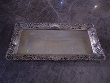 Rocaille Rokoko Platte Tablett 36 x 17 cm - 505 gramm in Echtsilber 800er